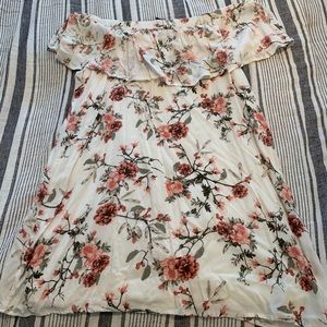 Floral Off The Shoulder Dress